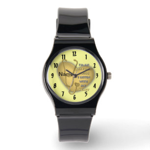 Gult Heart Luft Force Nurse Armbandsur