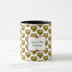 Gult Heart Mugg
