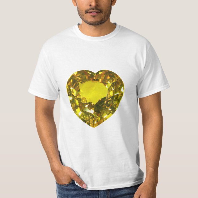 Gult Heart T Shirt (Framsida)