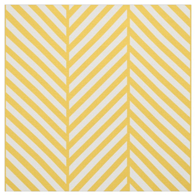 Gult Herringbone Large  Tyg (Provkarta)