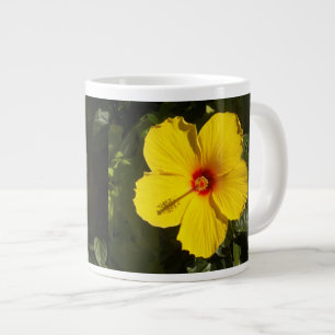 Gult Hibiscus Flower Jumbo Mugg