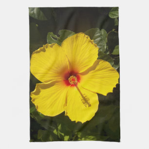 Gult Hibiscus Flower Kökshandduk