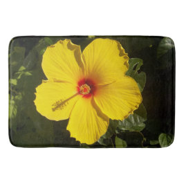 Gult Hibiscus Flower Large Bath Mat Badrumsmatta