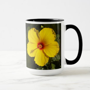 Gult Hibiscus Flower Mugg