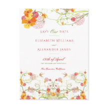 Gult Hibiscus och Sväljer Blommigt Spara datum