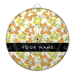 Gult Hibiscus, Orange Hibiscus, ditt namn Darttavla