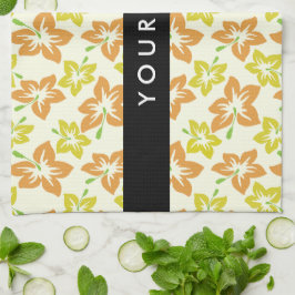 Gult Hibiscus, Orange Hibiscus, ditt namn Kökshandduk