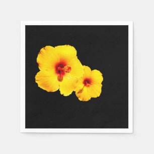 Gult Hibiscus Pappra blöjor Pappersservett