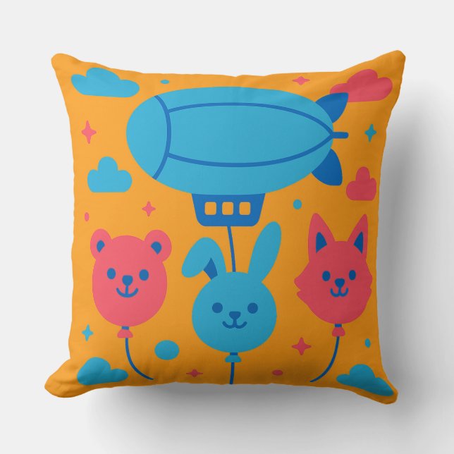 Gult Himmel Parad Kudde (Framsida)