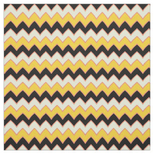Gult Hippie Chevron ZigZag Boho Mönster Tyg