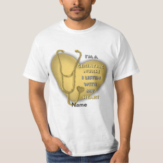 Gult Hjärtat Geripediatriska sjuksköterska T Shirt