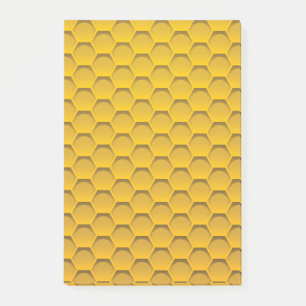 Gult honungskakamönster post-it block
