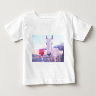 Gult Horse and Red Heart Tee Shirt