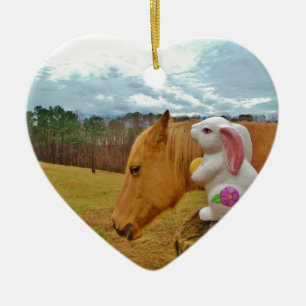 Gult Horse, Vår Julgransprydnad Keramik