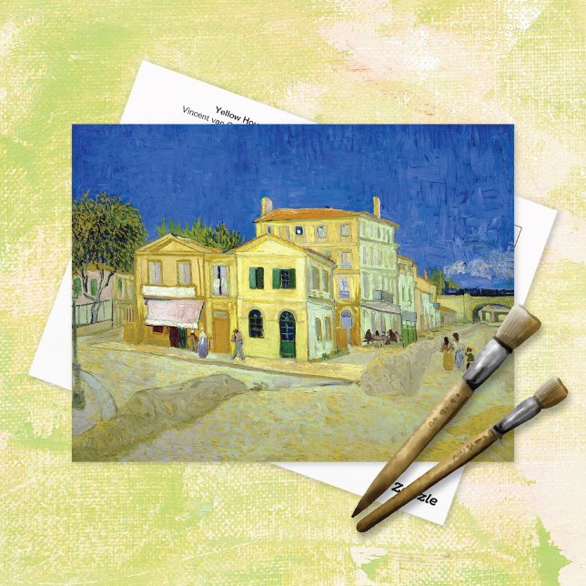 Gult House Arles Frankrike Vincent van Gogh Vykort (Skapare uppladdad)