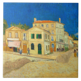 Gult House av Vincent Van Gogh Kakelplatta