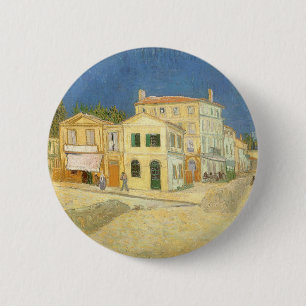 Gult House av Vincent van Gogh Knapp