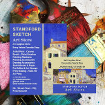 Gult House by Van Gogh, Art Supplies Store Flygblad<br><div class="desc">Gult House by Vincent Van Gogh,  Art Supplies,  lagrar annonser från Affärskortets butiker.</div>