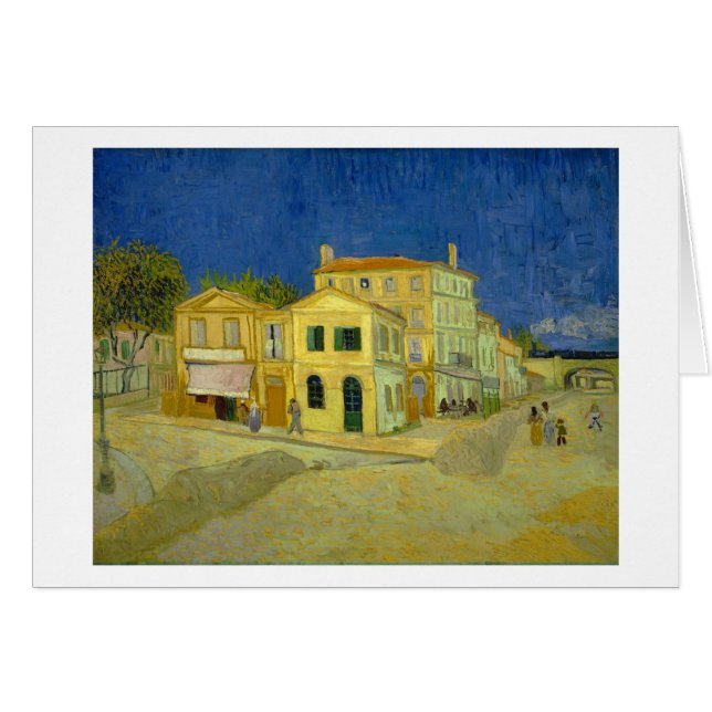 Gult House (F464) Van Gogh Fine Art OBS Kort (Framsidan Horizontal)