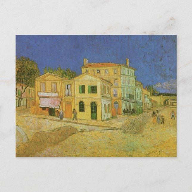 Gult House (F464) Van Gogh Fine Art Vykort (Framsida)