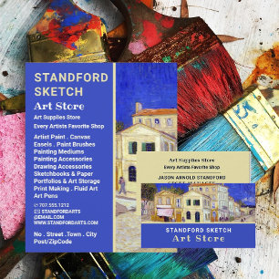 Gult House, Van Gogh, Art Supplies Store Visitkort