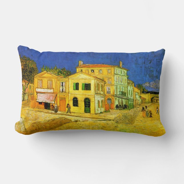 Gult House Van Gogh Fine Art Lumbarkudde (Framsida)
