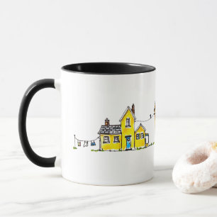 Gult House with Tvätt Mugg