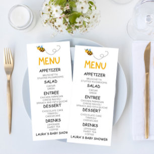 Gult Humla Honungsbi Babyskor Mat Meny