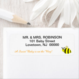 Gult Humla Sweet Baby Returadress Etikett