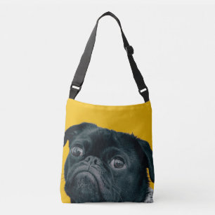 gult hund axelväska