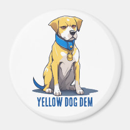 Gult Hund Demokrat Politik USA:s president 2024 Magnet