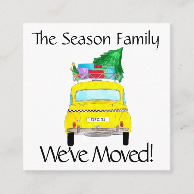 Gult i adress Meddelande - julklappar i julklapp (Framsida)