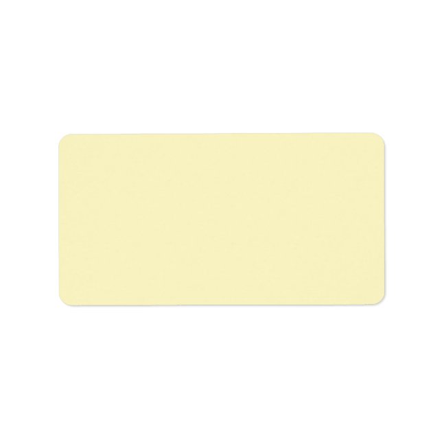 Gult i fast Färg Adressetikett (Framsidan)