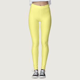 Gult i fast färg-ljusmedium, leggings