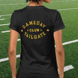 Gult i Gameday Tailgate Klubb Anpassningsbar  Foot T Shirt