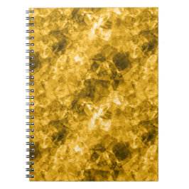 GULT i STRUKTUR Anteckningsbok Med Spiral