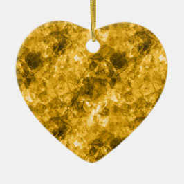 GULT i STRUKTUR Julgransprydnad Keramik