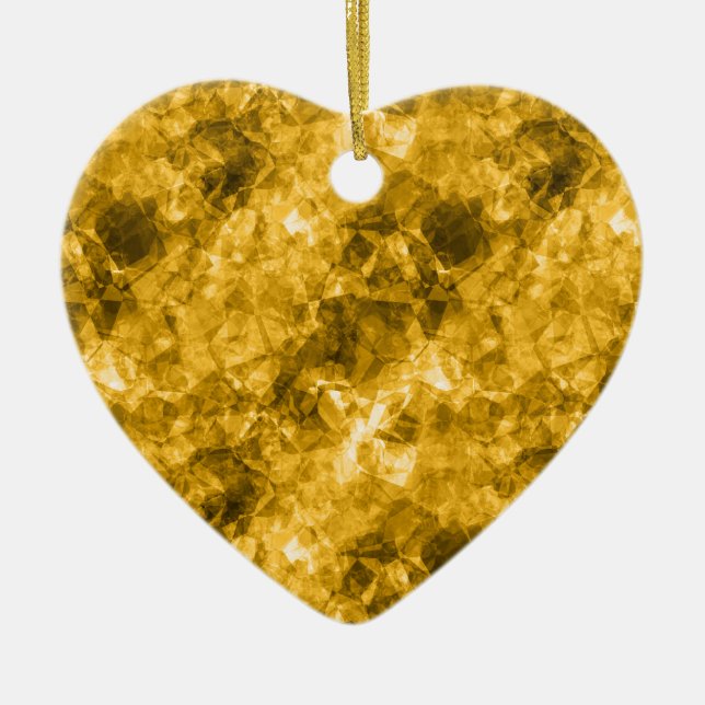 GULT i STRUKTUR Julgransprydnad Keramik (Framsidan)