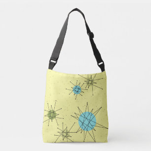 Gult Iconic Atomic Starbursts Tote Bag Axelväska