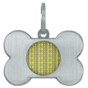 Gult ID-bricka Husdjur