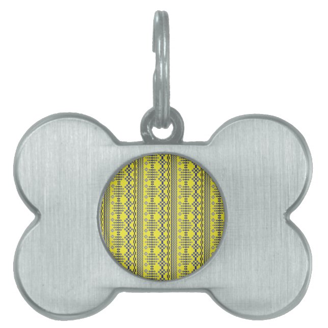 Gult ID-bricka Husdjur (Framsidan)