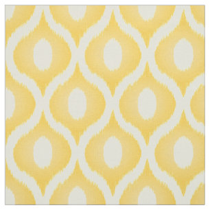 Gult ikat moroccan-design tyg