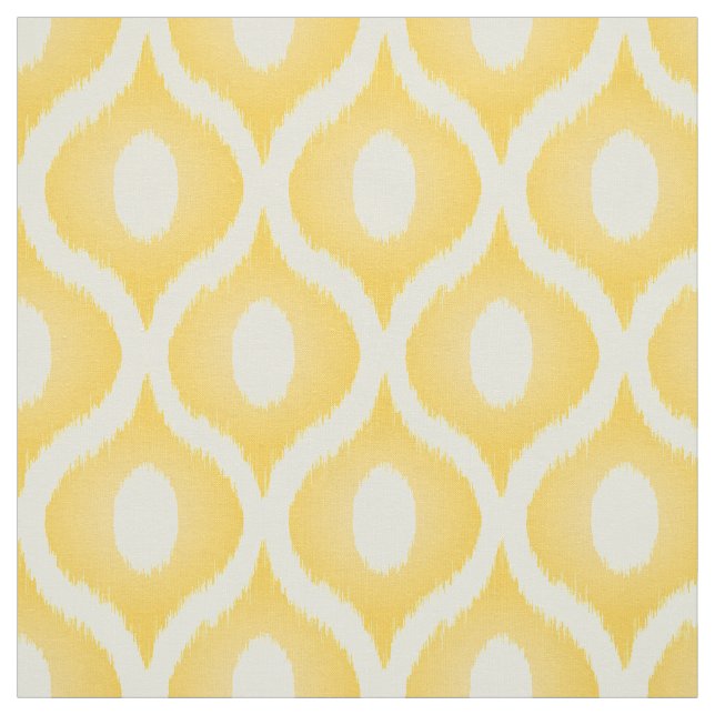 Gult ikat moroccan-design tyg (Provkarta)