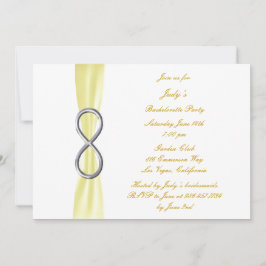 Gult Infinity Bachelorette Party-inbjudan Inbjudningar