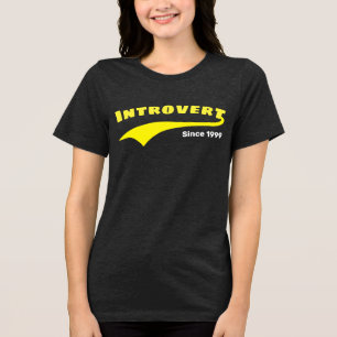 Gult Invertera typografi svepdatum Anpassningsbar T Shirt