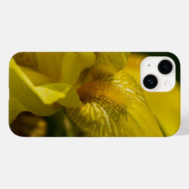 Gult Iris Beard iphone case (Baksida (horisontell))
