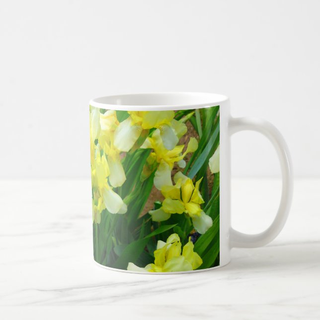 Gult Iris Flower Mugg (Höger)