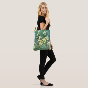 Gult Iris Tote Bag All-over-utskrift Tygkasse