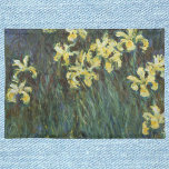 Gult Irises by Claude Monet, Vintage Fine Art Bordstablett<br><div class="desc">Gult Irises (1914-1917) av Claude Monet är en vintage av imponerande bra konsthantverk med blommor av gult som växer i en trädgård. Om konstnären: Claude Monet (1840-1926) var en av grundarna av den Fransk målningsrörelsen och de flesta av hans målningar var "en plein luft" (i det öppna luft) stil imponerande...</div>