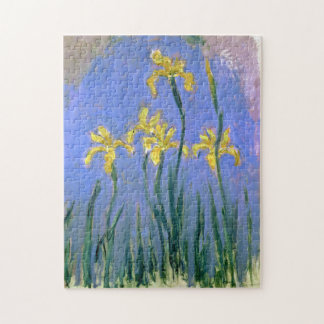 Gult Irises Claude Monet Fine Art Pussel